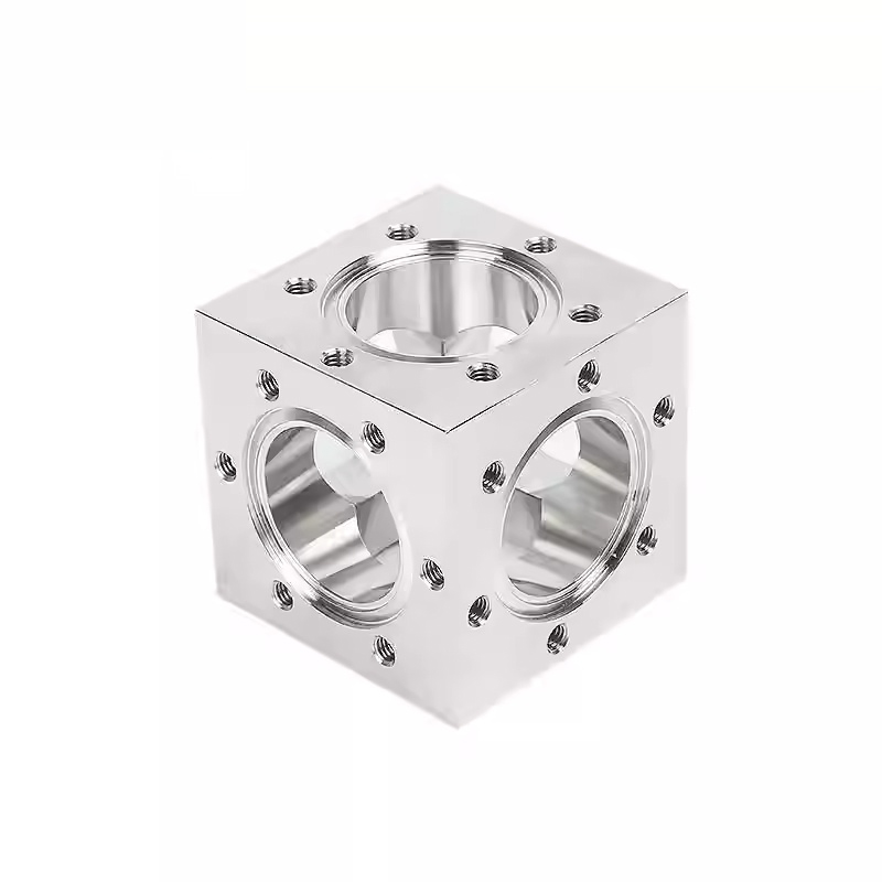 304 stainless steel CF35 six-way pipe cavity high vacuum CF hexahedron CF63 square cavity CF150